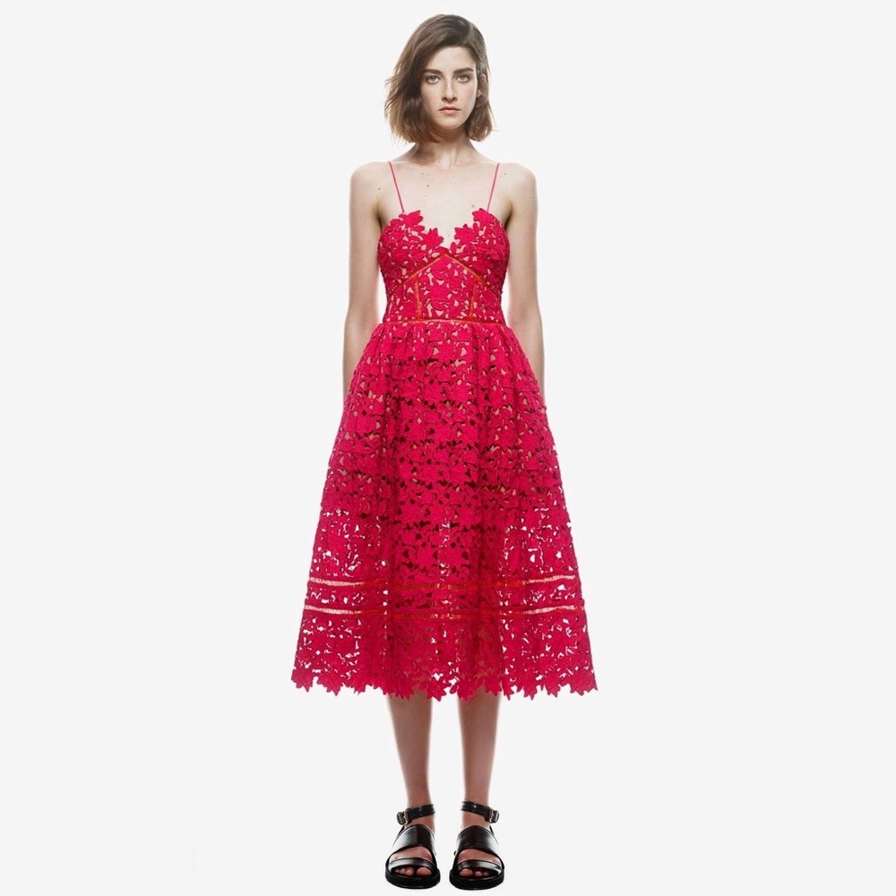 Self-Portrait Azaelea Red Dress 6
